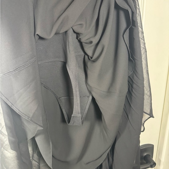 Wilfred Black Body Suit Dancer Black Dress Jersey Pleated Bottom Size Small - Picture 7 of 9